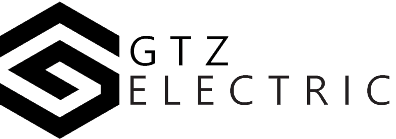 Black geometric G logo next to GTZ ELECTRIC in uppercase black letters on a light background.